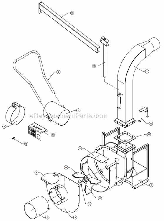 Page A Diagram and Parts List for 8184-04-01  Little Wonder Leaf Blower / Vacuum